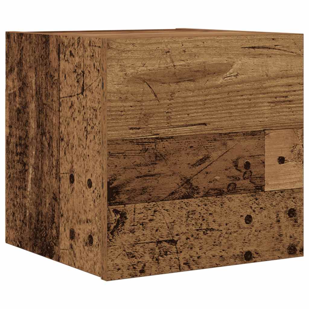 Armadietti TV Montati a Parete Legno Antico 30,5x30x30 cm - homemem39