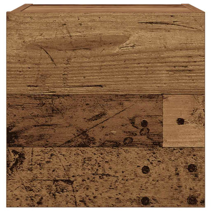 Mobili Porta TV a Parete 2pz Legno Antico 30,5x30x30 cm