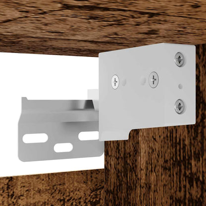 Mobili Porta TV a Parete 2pz Legno Antico 30,5x30x30 cm