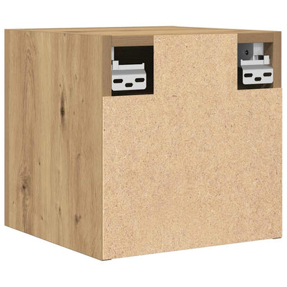 Armadietti TV Montati a Parete 2pz Artigianale 30,5x30x30 cm | homemem39