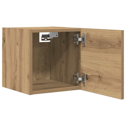 Armadietti TV Montati a Parete 2pz Artigianale 30,5x30x30 cm | homemem39