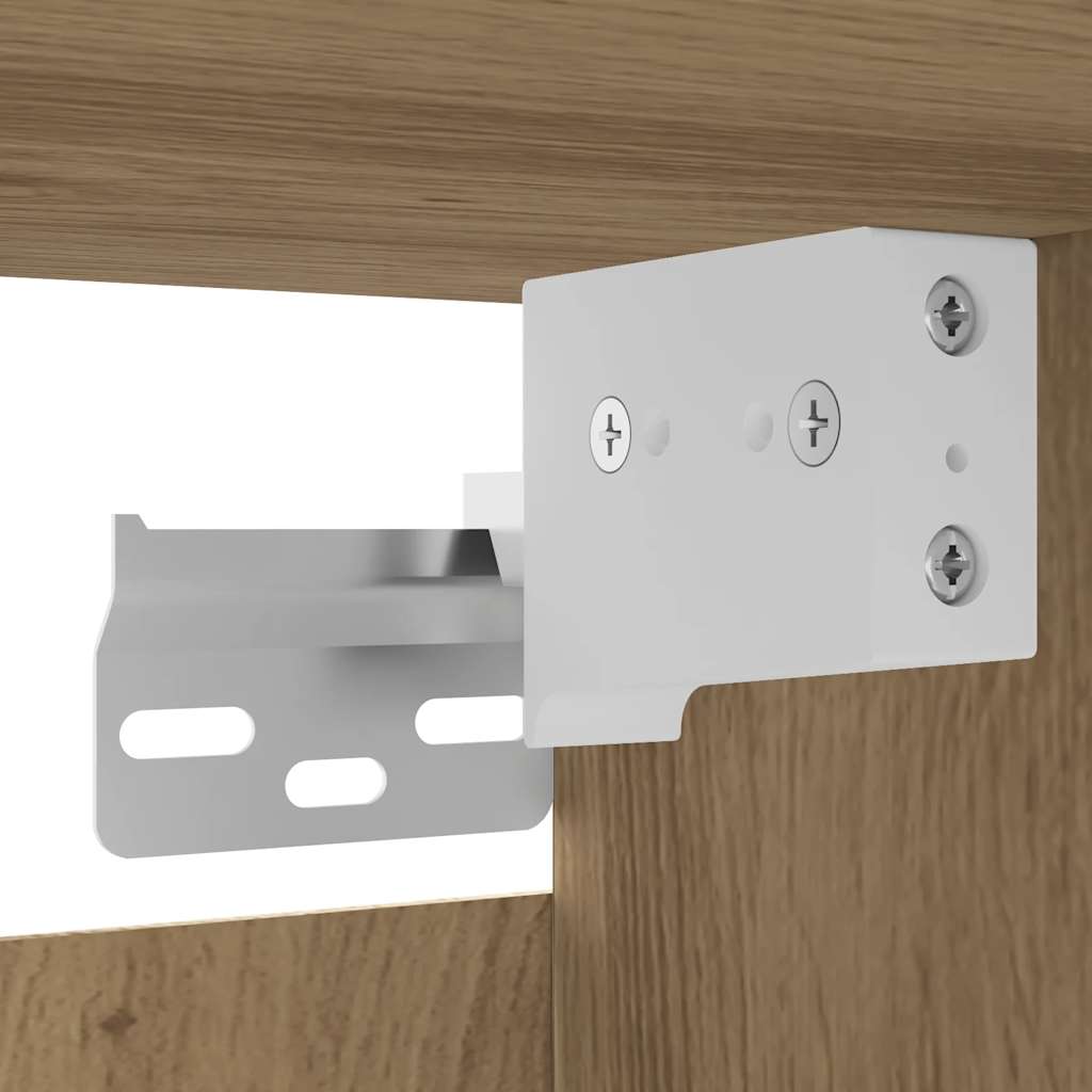 Armadietti TV Montati a Parete 2pz Artigianale 30,5x30x30 cm | homemem39