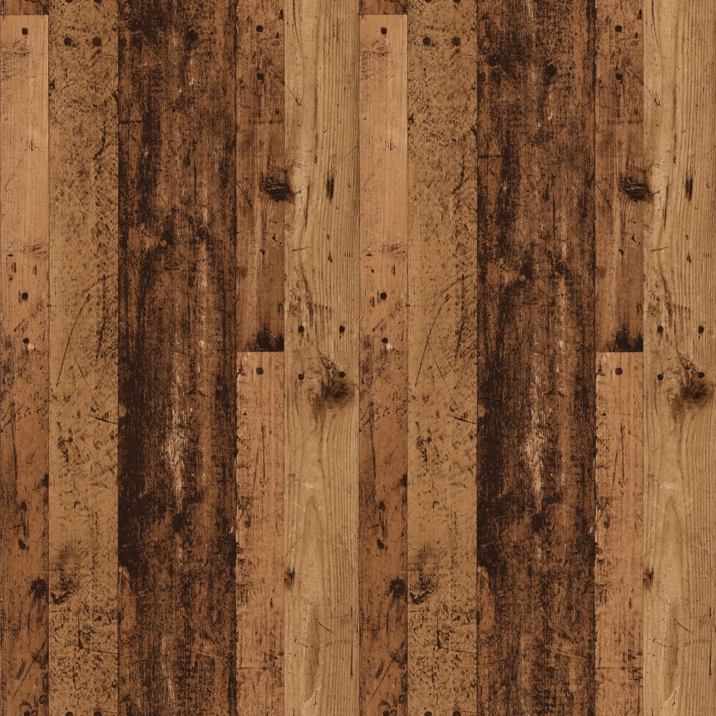 Comodino con Gambe in Metallo Legno Antico 40x35x69 cm - homemem39