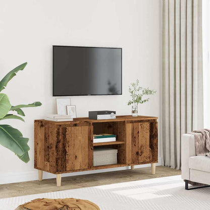 Mobile Porta TV Legno Antico 102x35x50 cm in Legno Multistrato - homemem39