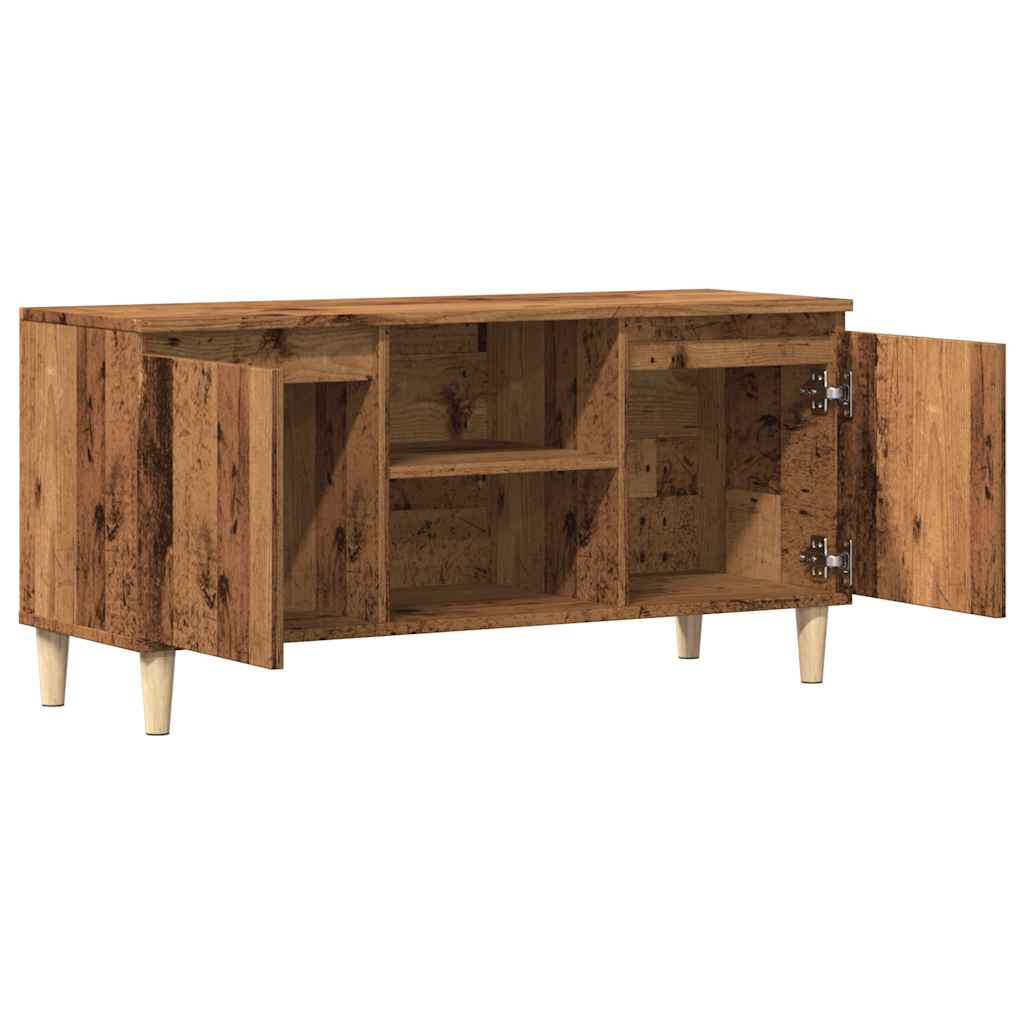 Mobile Porta TV Legno Antico 102x35x50 cm in Legno Multistrato - homemem39