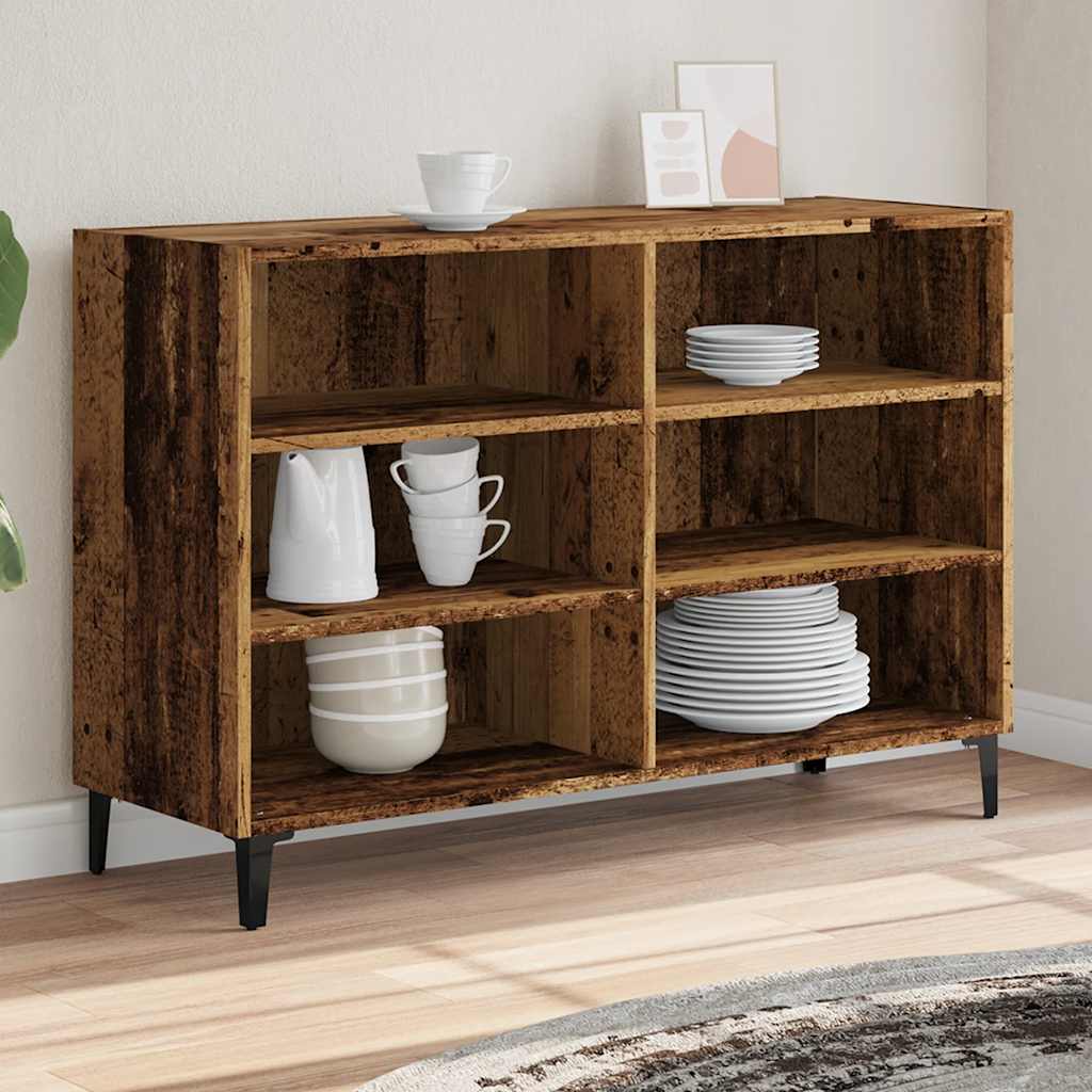 Credenza Legno Antico 103,5x35x70 cm in Truciolato - homemem39