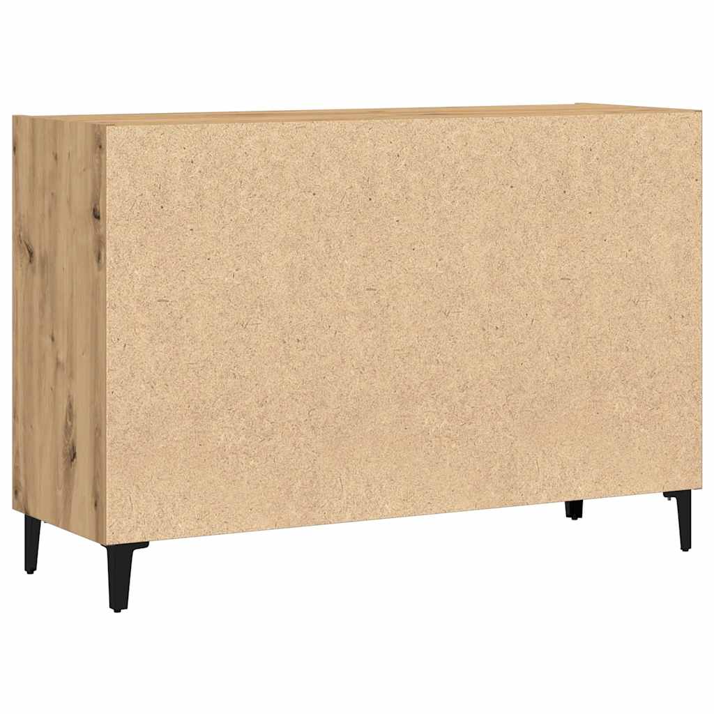 Credenza Rovere Artigianale 103,5x35x70 cm in Truciolato - homemem39