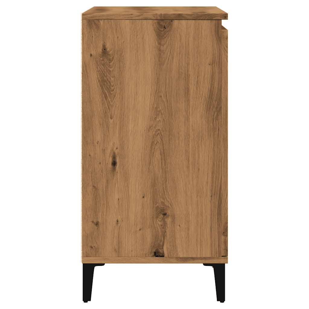 Credenza Rovere Artigianale 60x35x70 cm in Legno Multistrato - homemem39