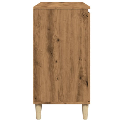 Credenza Rovere Artigianale 102x35x70 cm in Legno Multistrato - homemem39