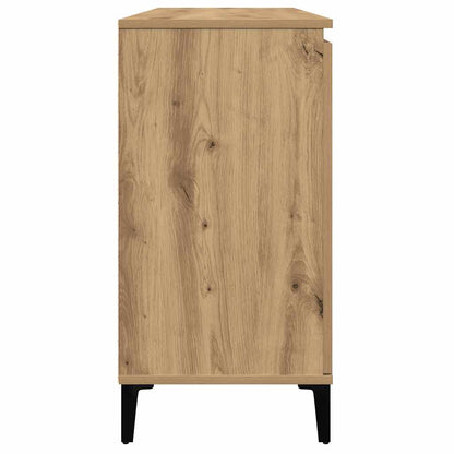 Credenza Rovere Artigianale 102x35x70 cm in Legno Multistrato - homemem39