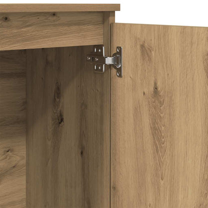 Credenza Rovere Artigianale 102x35x70 cm in Legno Multistrato - homemem39