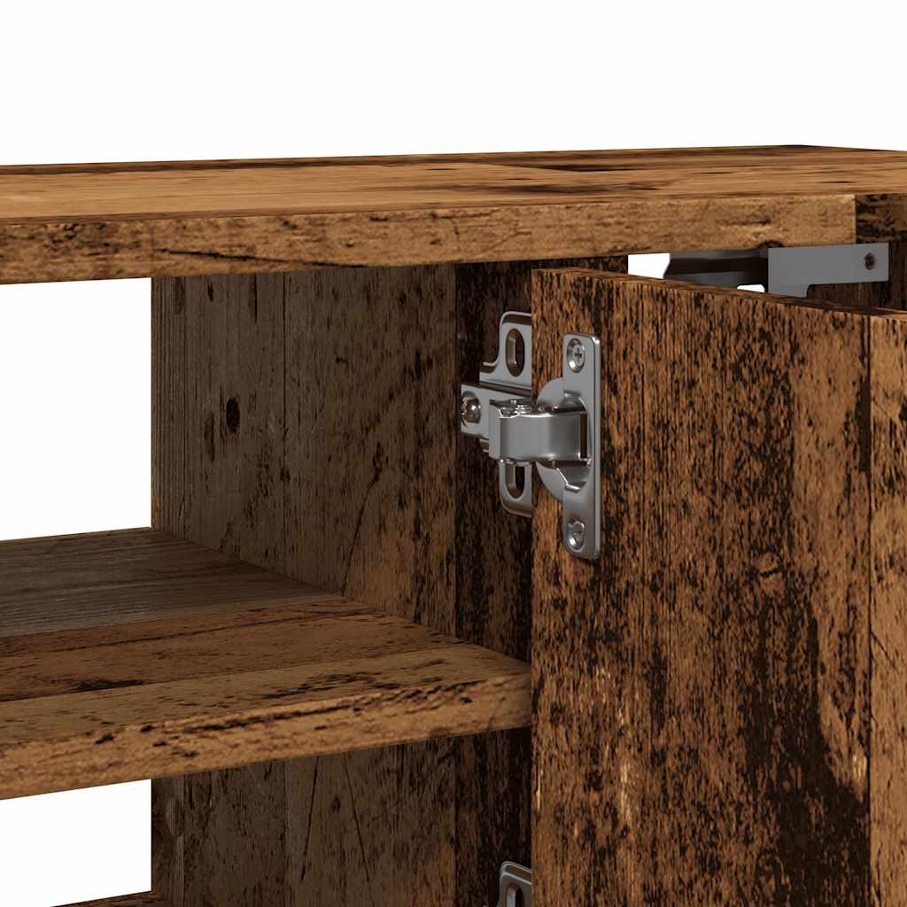 Armadietto a Muro Legno Vecchio 101x30x29 cm in Truciolato | homemem39