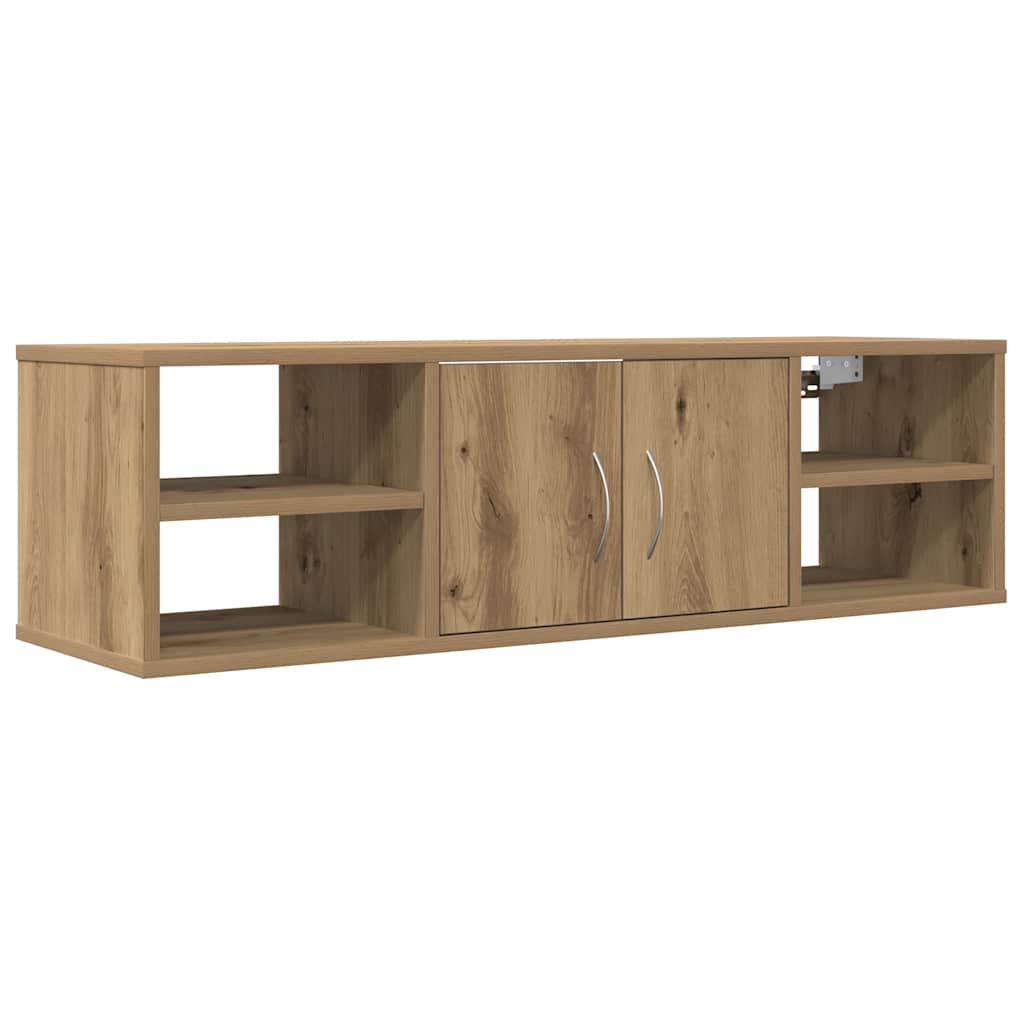 Armadietto a Muro Rovere Artigianale 101x30x29 cm in Truciolato