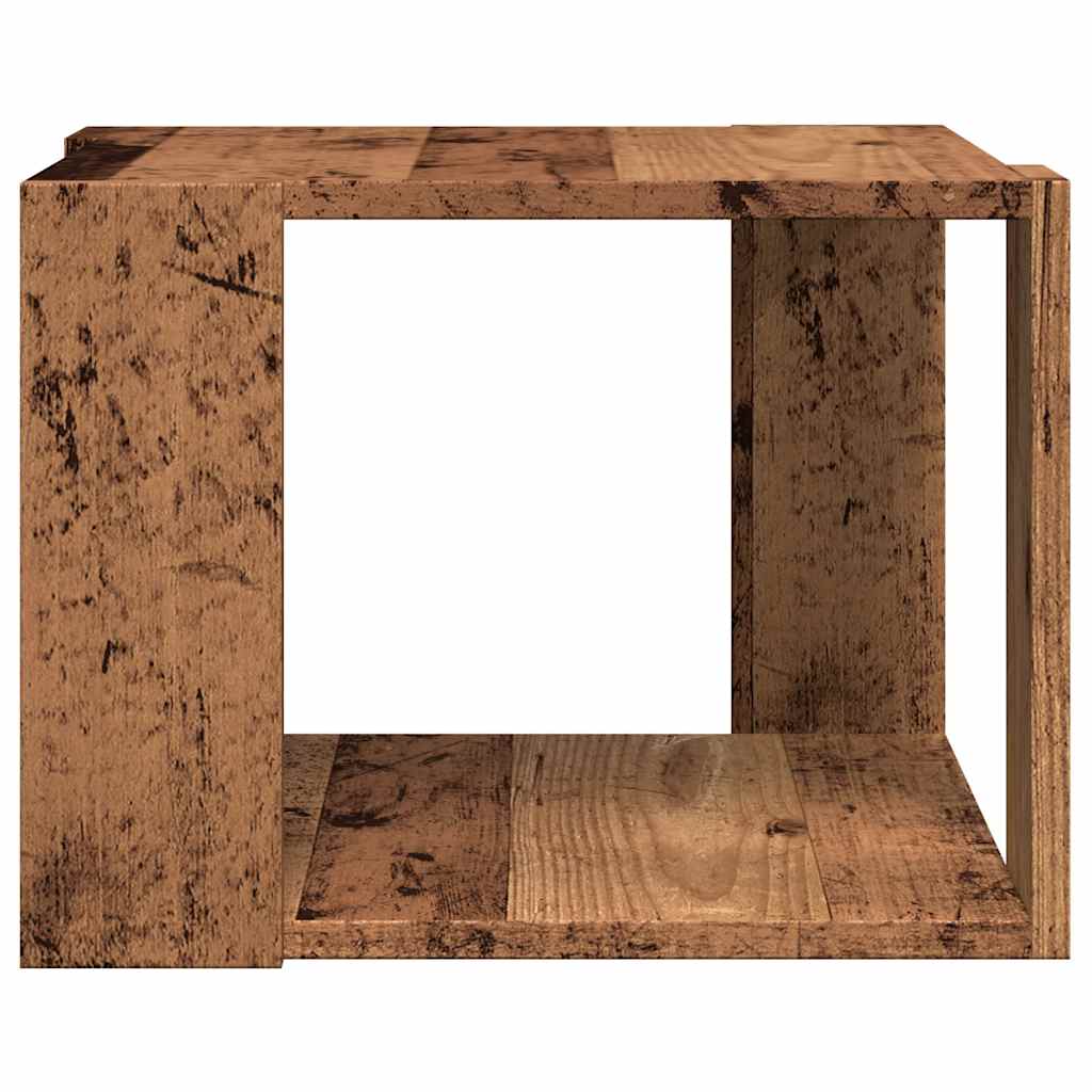 Tavolino da Salotto Legno Vecchio 40x40x30 cm Legno Multistrato | homemem39