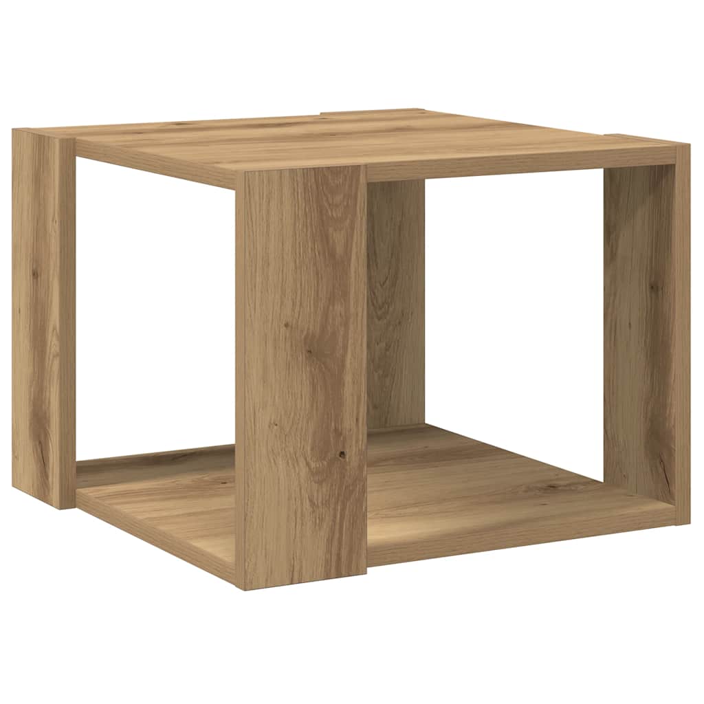 Tavolino Salotto Rovere Artigianale 40x40x30 cm in Truciolato