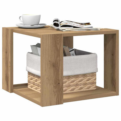 Tavolino Salotto Rovere Artigianale 40x40x30 cm in Truciolato