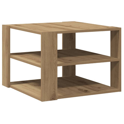 Tavolino Salotto Rovere Artigianale 58x58x40 cm in Truciolato | homemem39