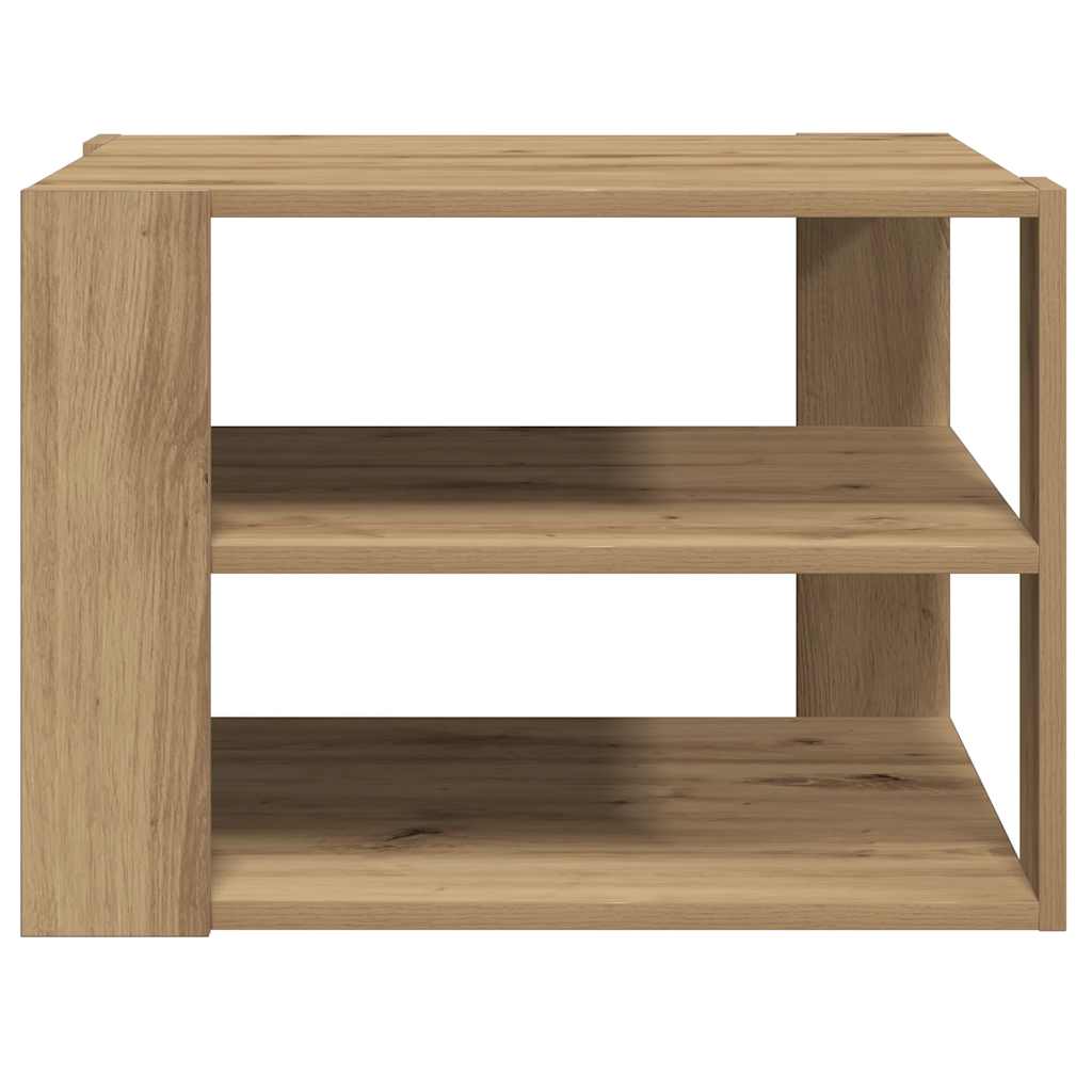 Tavolino Salotto Rovere Artigianale 58x58x40 cm in Truciolato