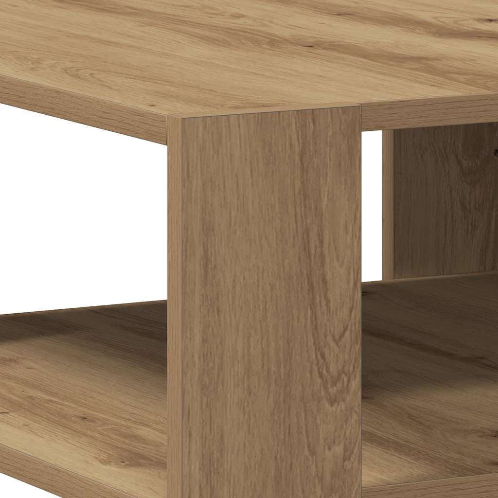 Tavolino Salotto Rovere Artigianale 58x58x40 cm in Truciolato | homemem39