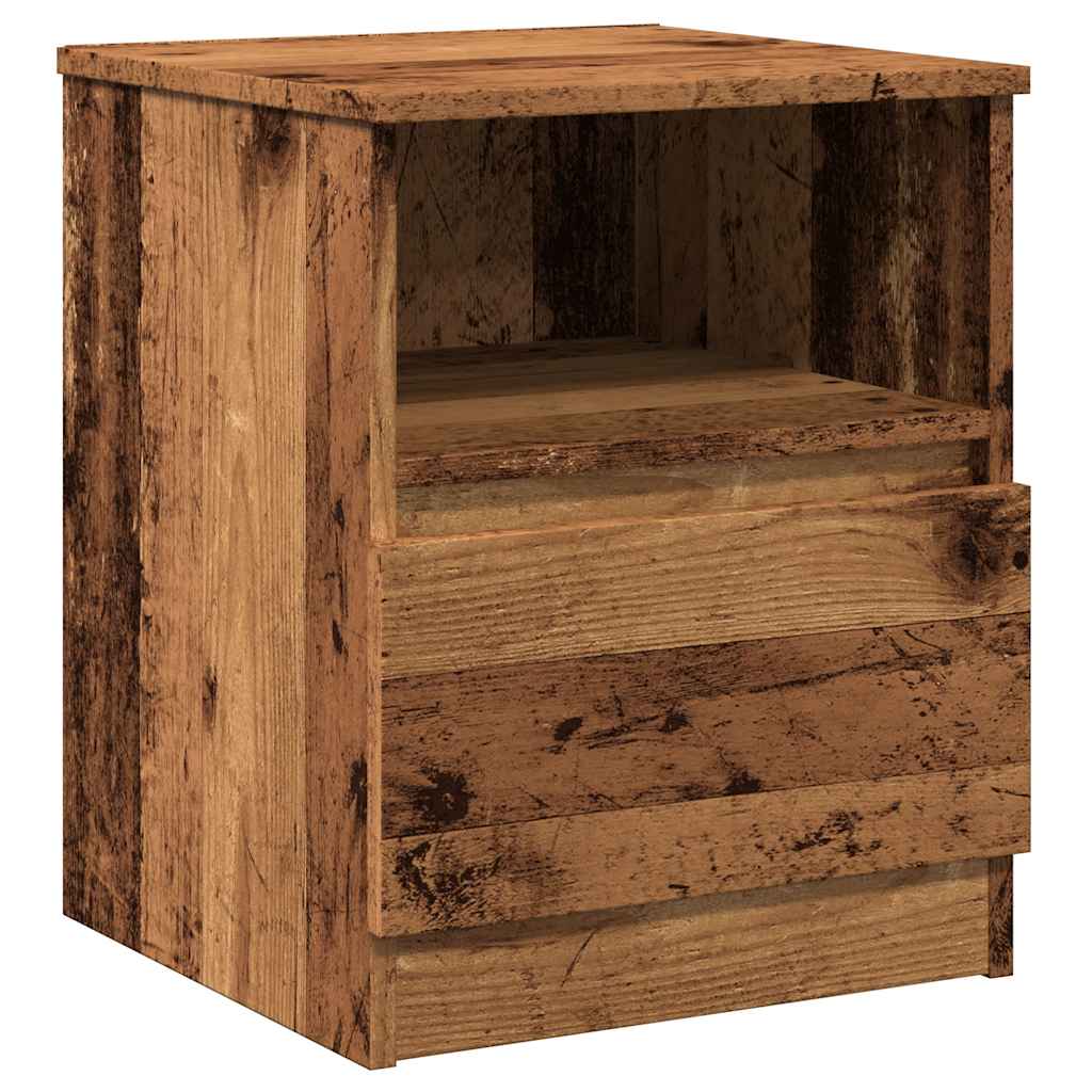 Comodino Legno Antico 40x40x50 cm in Legno Multistrato - homemem39