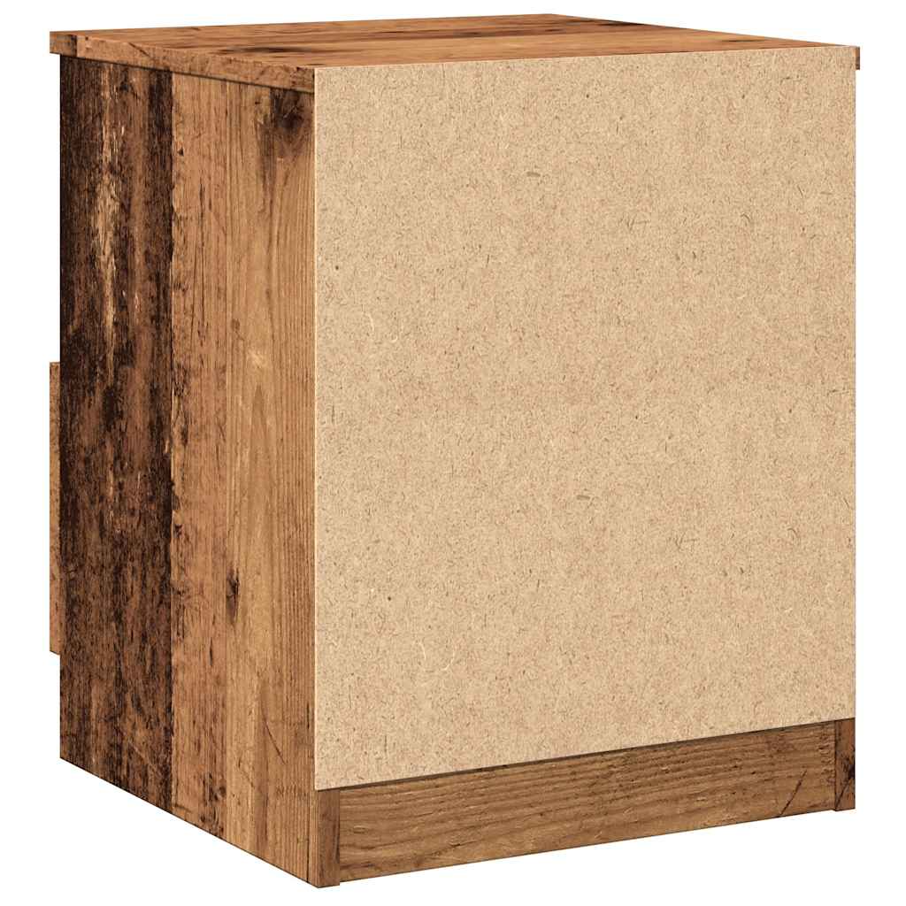 Comodino Legno Antico 40x40x50 cm in Legno Multistrato - homemem39