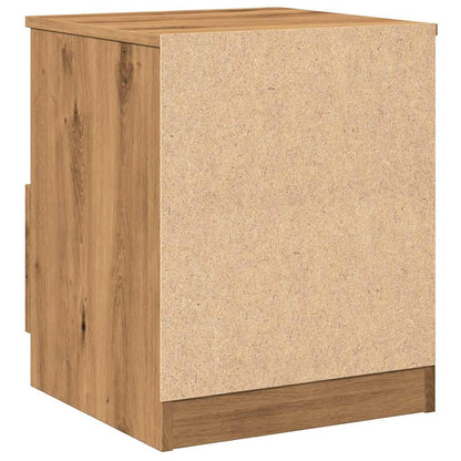 Comodino Rovere Artigianale 40x40x50 cm in Legno Multistrato - homemem39