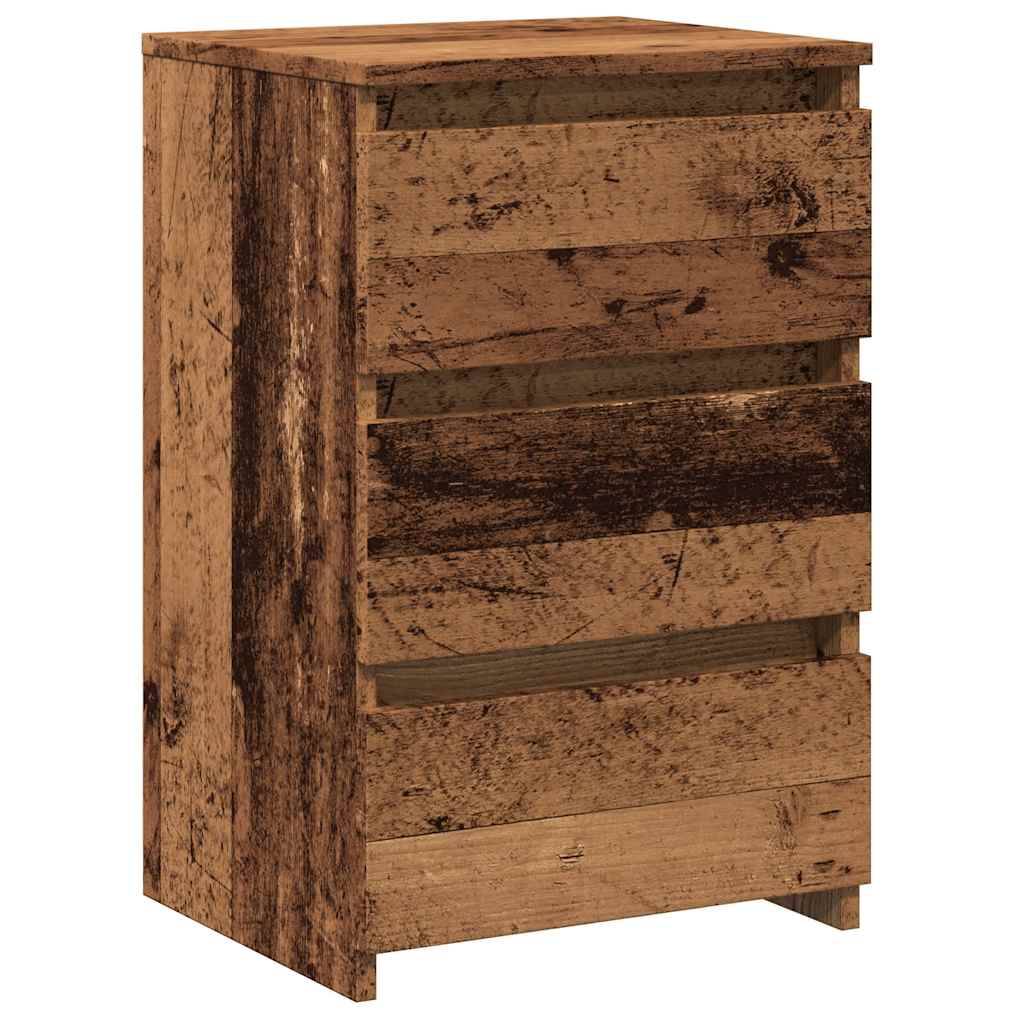 Comodino Legno Antico 40x35x62,5 cm in Legno Multistrato - homemem39