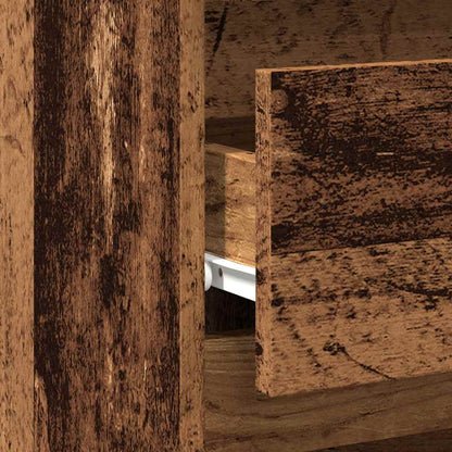 Comodino Legno Antico 40x35x62,5 cm in Legno Multistrato - homemem39