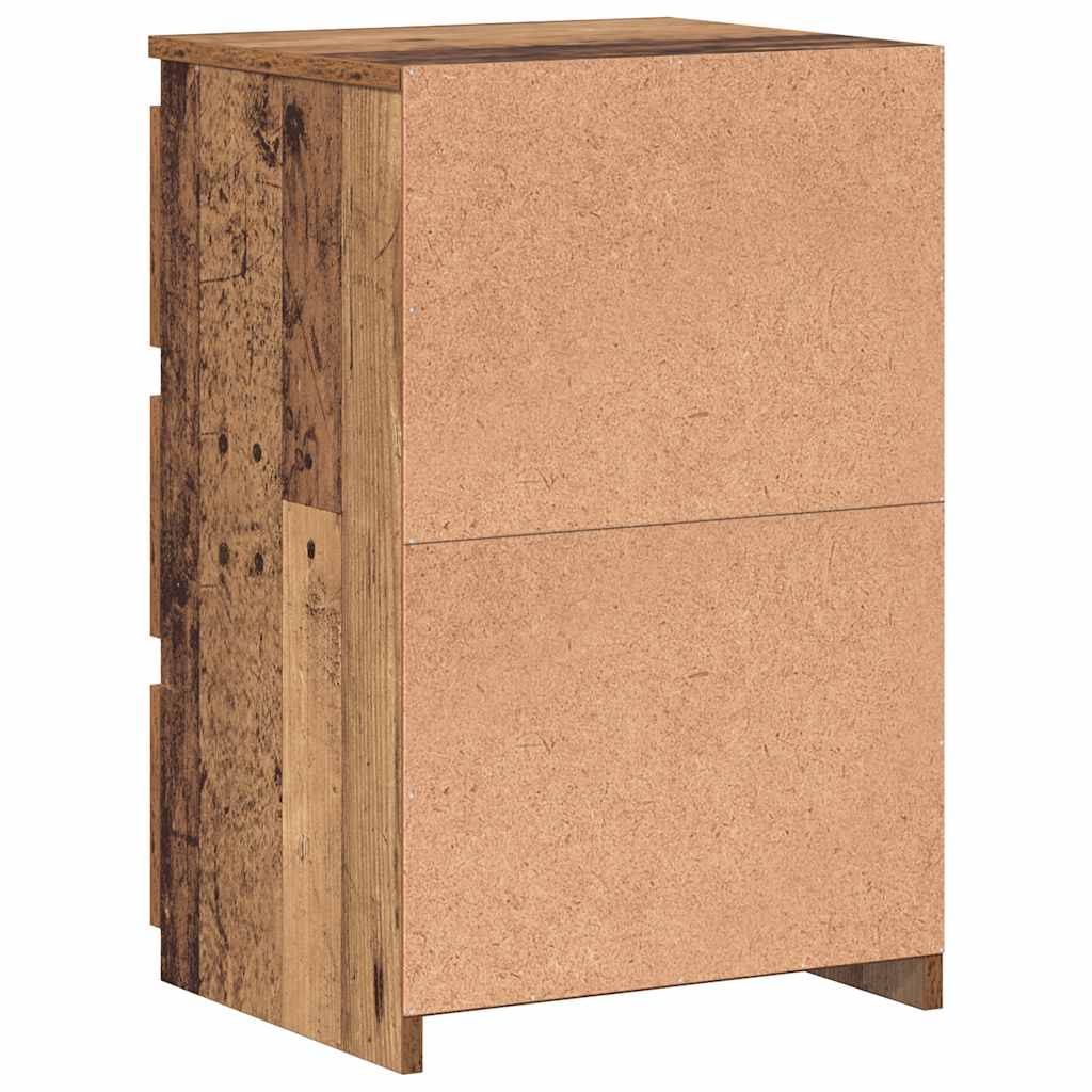 Comodini Legno Antico 2 pz 40x35x62,5 cm in Legno Multistrato - homemem39