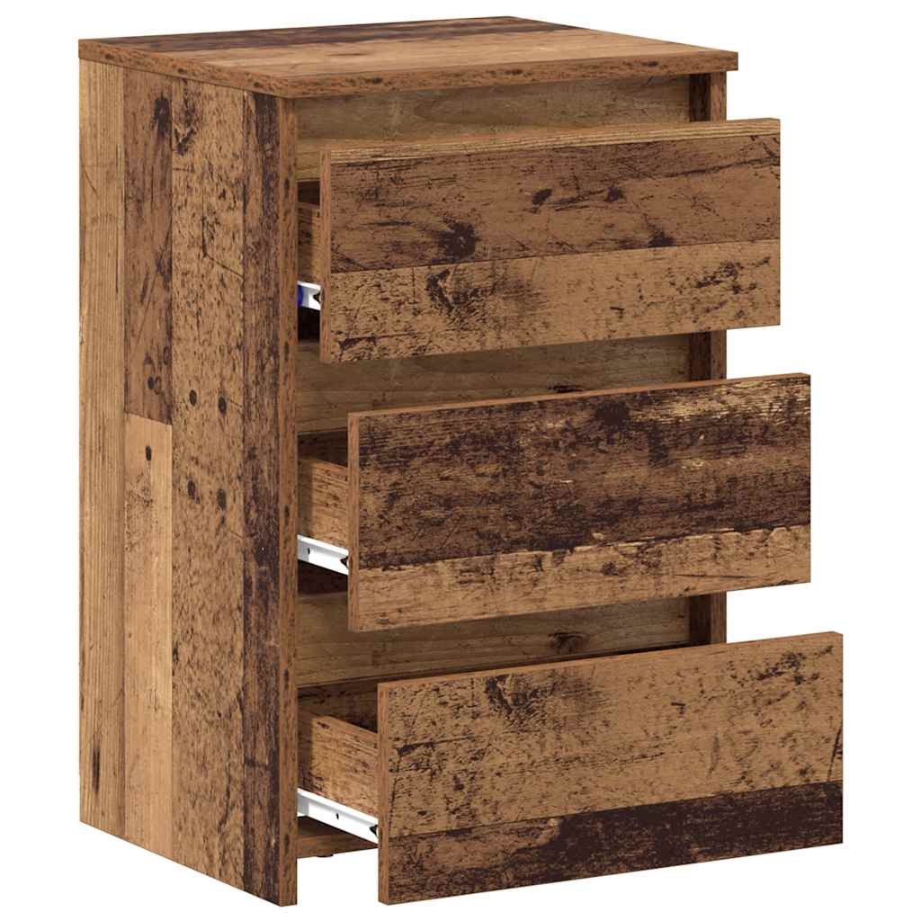 Comodini Legno Antico 2 pz 40x35x62,5 cm in Legno Multistrato - homemem39