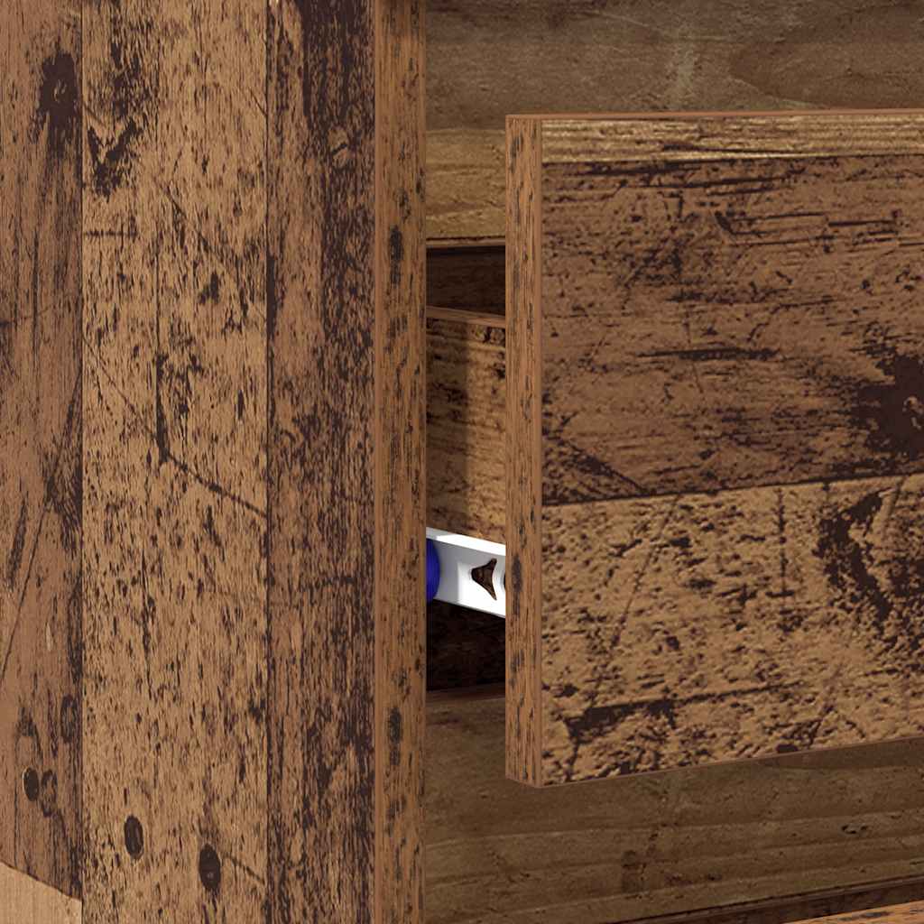 Comodini Legno Antico 2 pz 40x35x62,5 cm in Legno Multistrato - homemem39