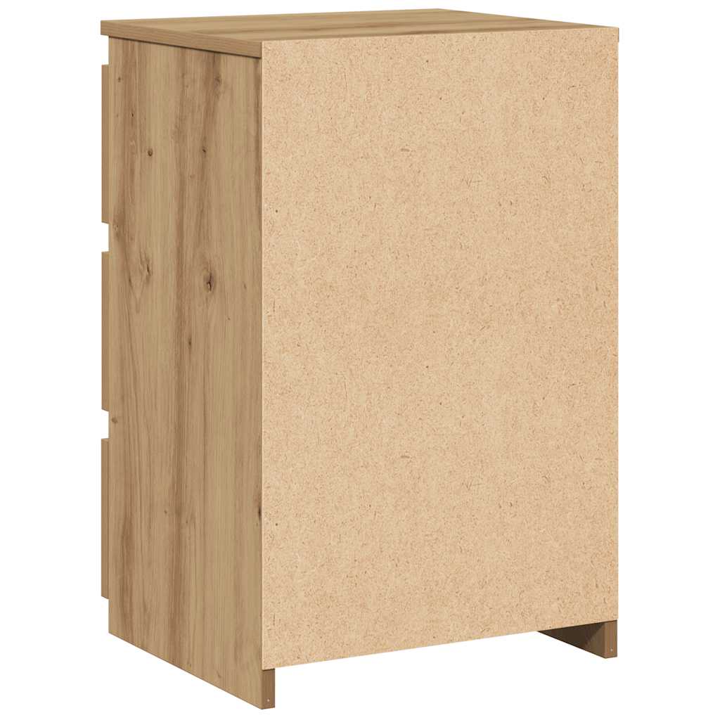Comodino Rovere Artigianale 40x35x62,5 cm in Legno Multistrato - homemem39