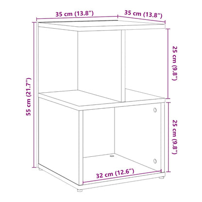 Comodino Rovere Artigianale 35x35x55 cm in Legno Multistrato - homemem39