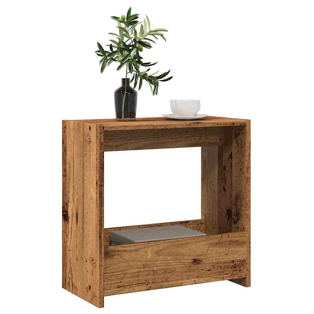 Tavolino Legno Vecchio 50x26x50 cm in Legno Multistrato | homemem39