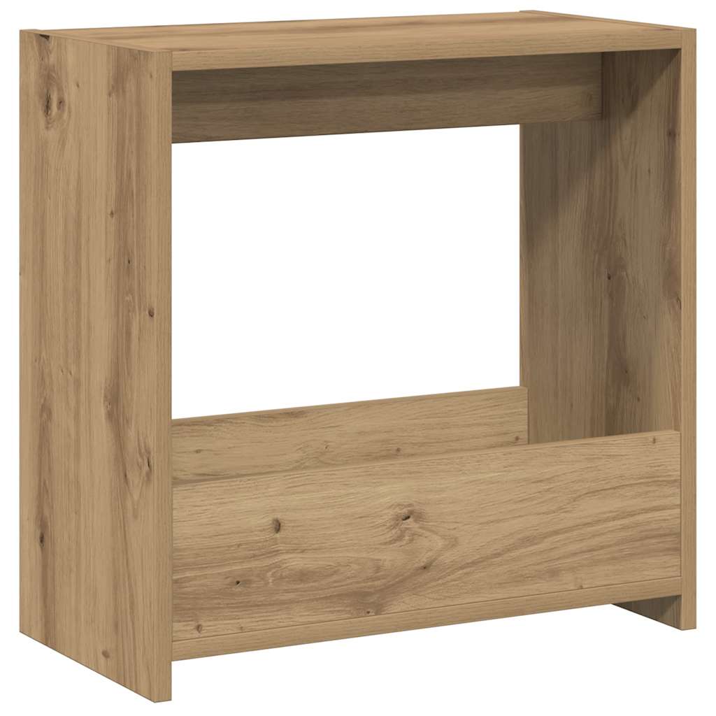Tavolino Rovere Artigianale 50x26x50 cm in Legno Multistrato