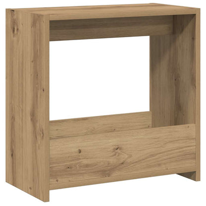 Tavolino Rovere Artigianale 50x26x50 cm in Legno Multistrato