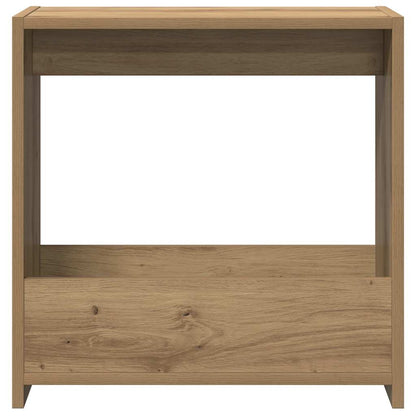 Tavolino Rovere Artigianale 50x26x50 cm in Legno Multistrato