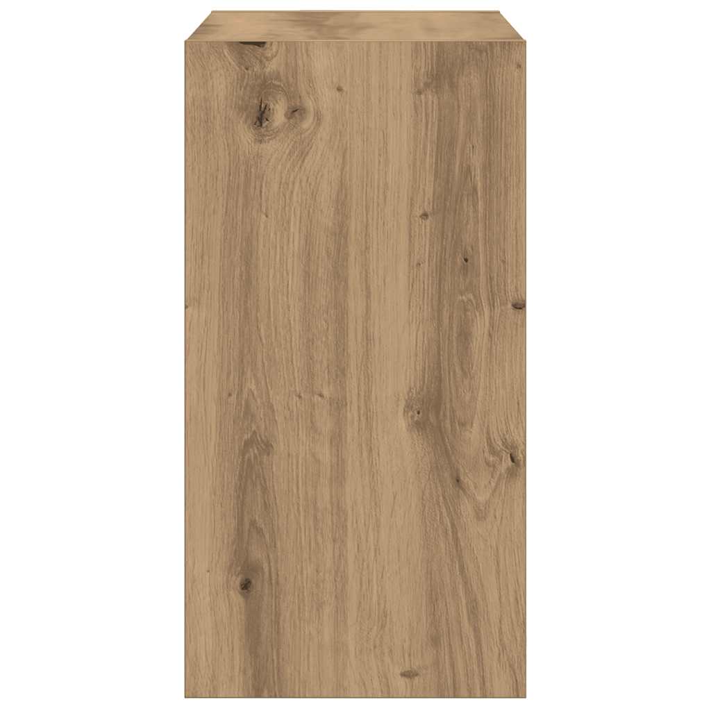 Tavolino Rovere Artigianale 50x26x50 cm in Legno Multistrato | homemem39