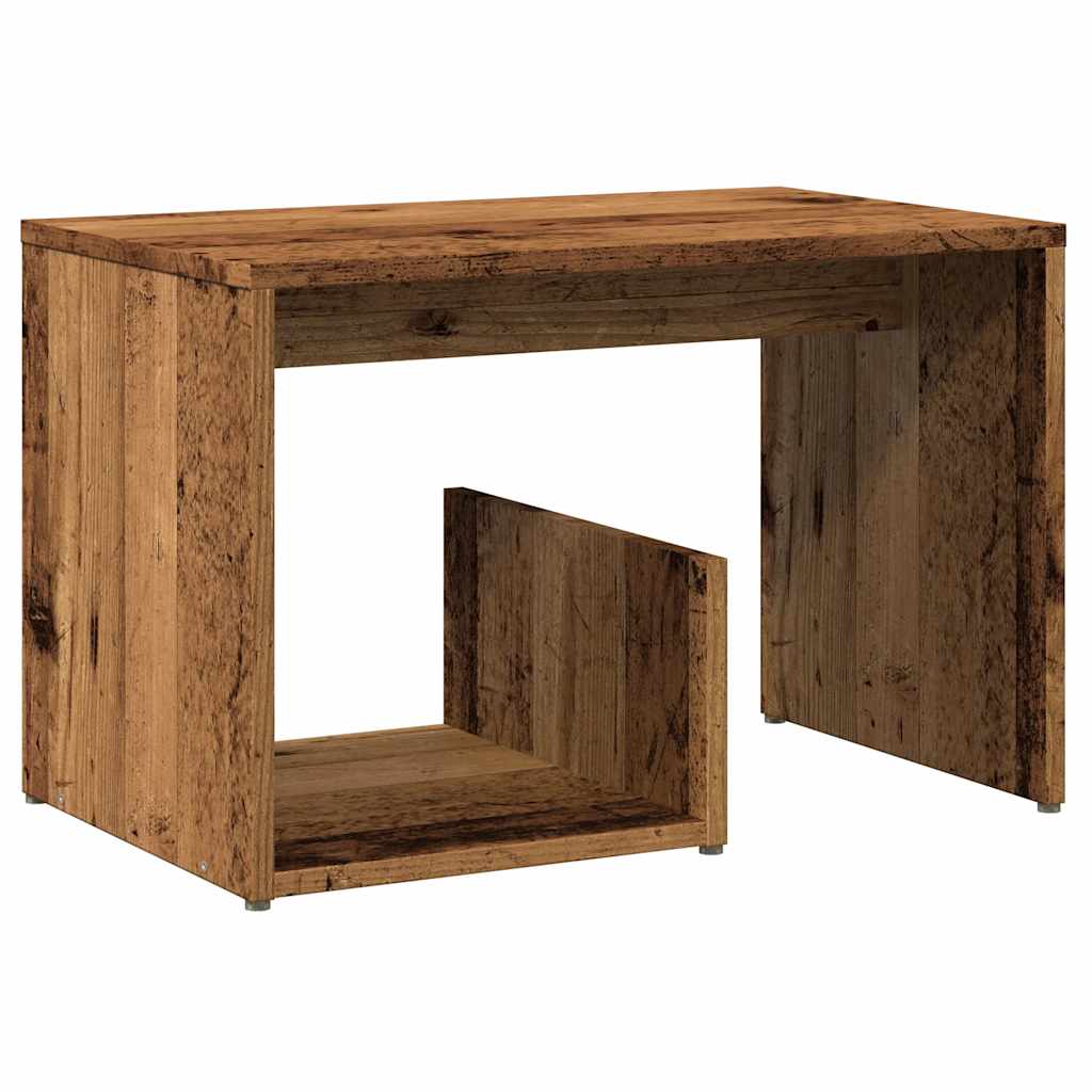 Tavolino Legno Vecchio 59x36x38 cm in Legno Multistrato | homemem39