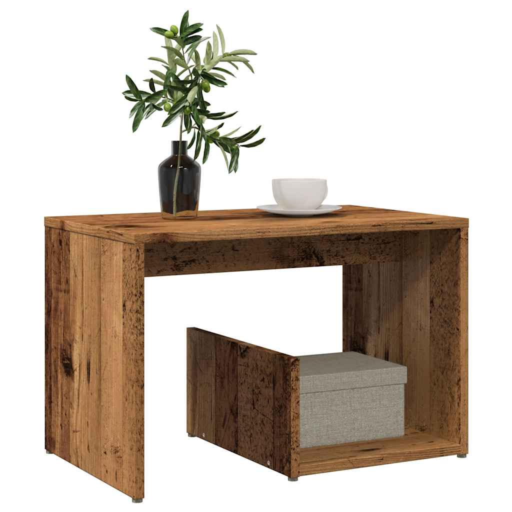 Tavolino Legno Vecchio 59x36x38 cm in Legno Multistrato | homemem39