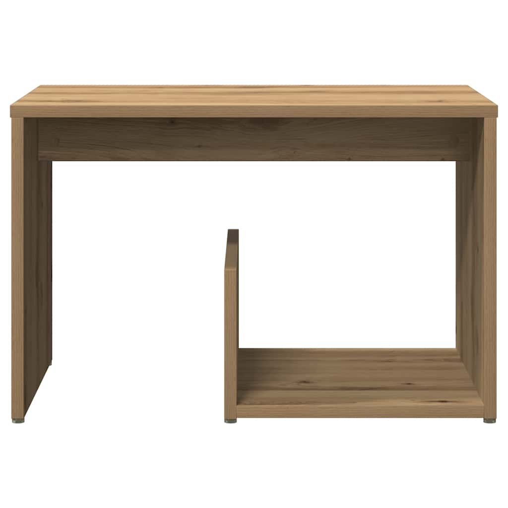 Tavolino Rovere Artigianale 59x36x38 cm in Legno Multistrato