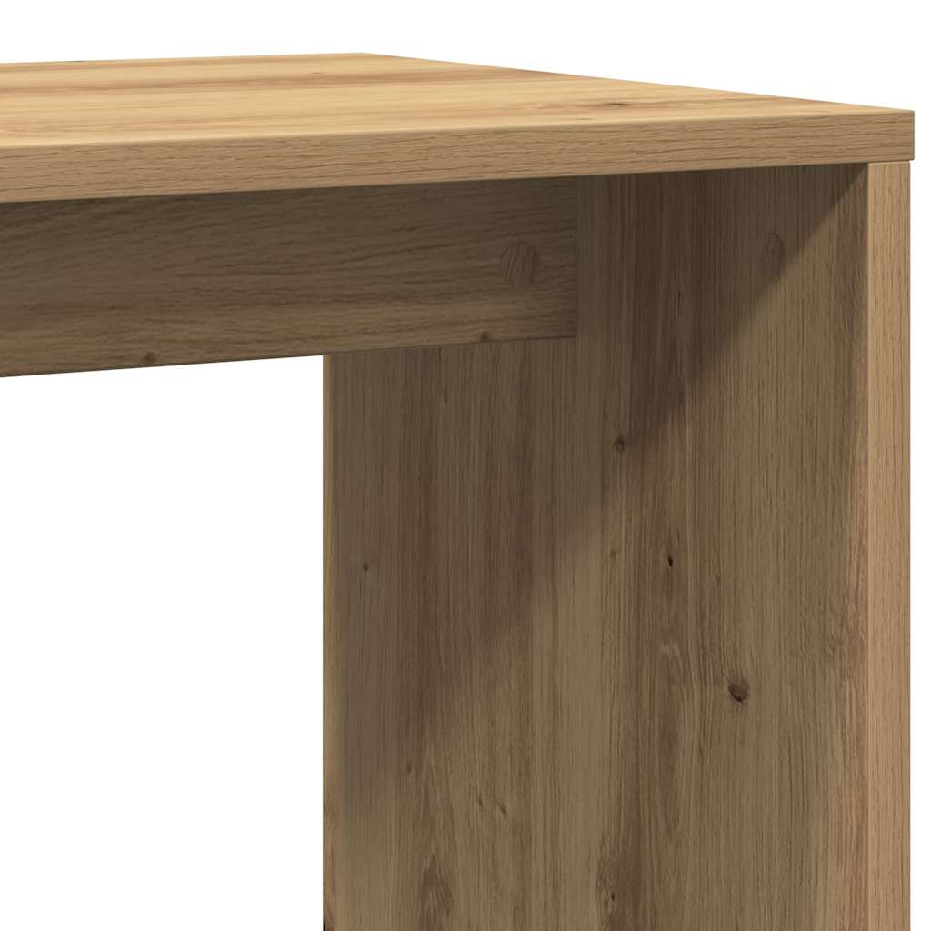 Tavolino Rovere Artigianale 59x36x38 cm in Legno Multistrato | homemem39