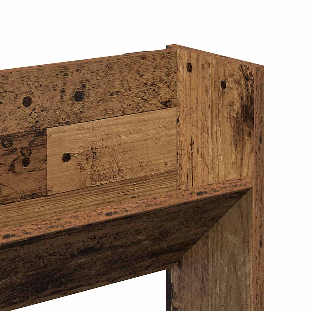 Scarpiera a Muro Legno Antico 80x18x90 cm in Legno Multistrato - homemem39