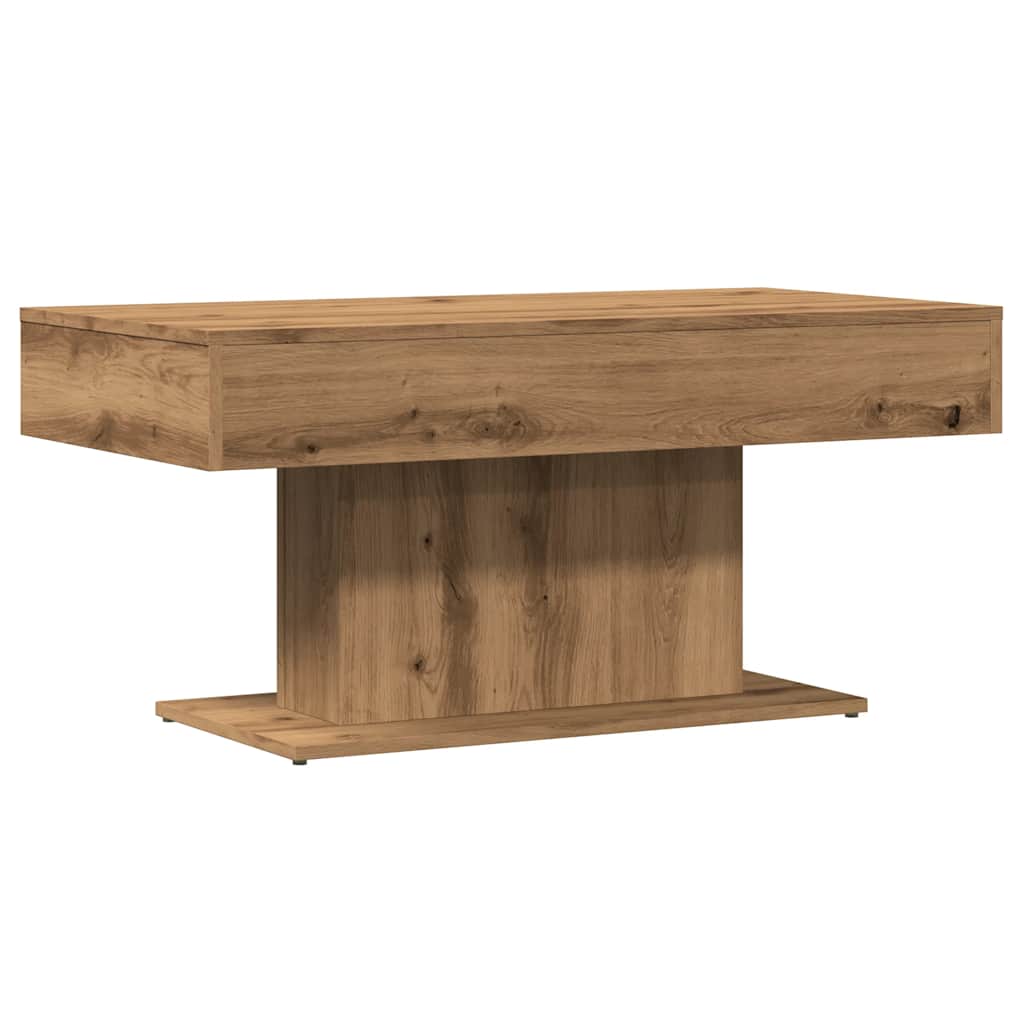 Tavolino da caffè Rovere Artigianale 96x50x45 cm in Legno Multistrato | homemem39