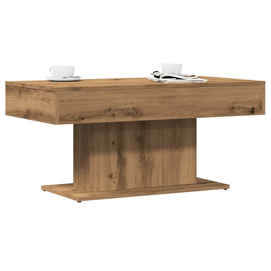 Tavolino da caffè Rovere Artigianale 96x50x45 cm in Legno Multistrato | homemem39