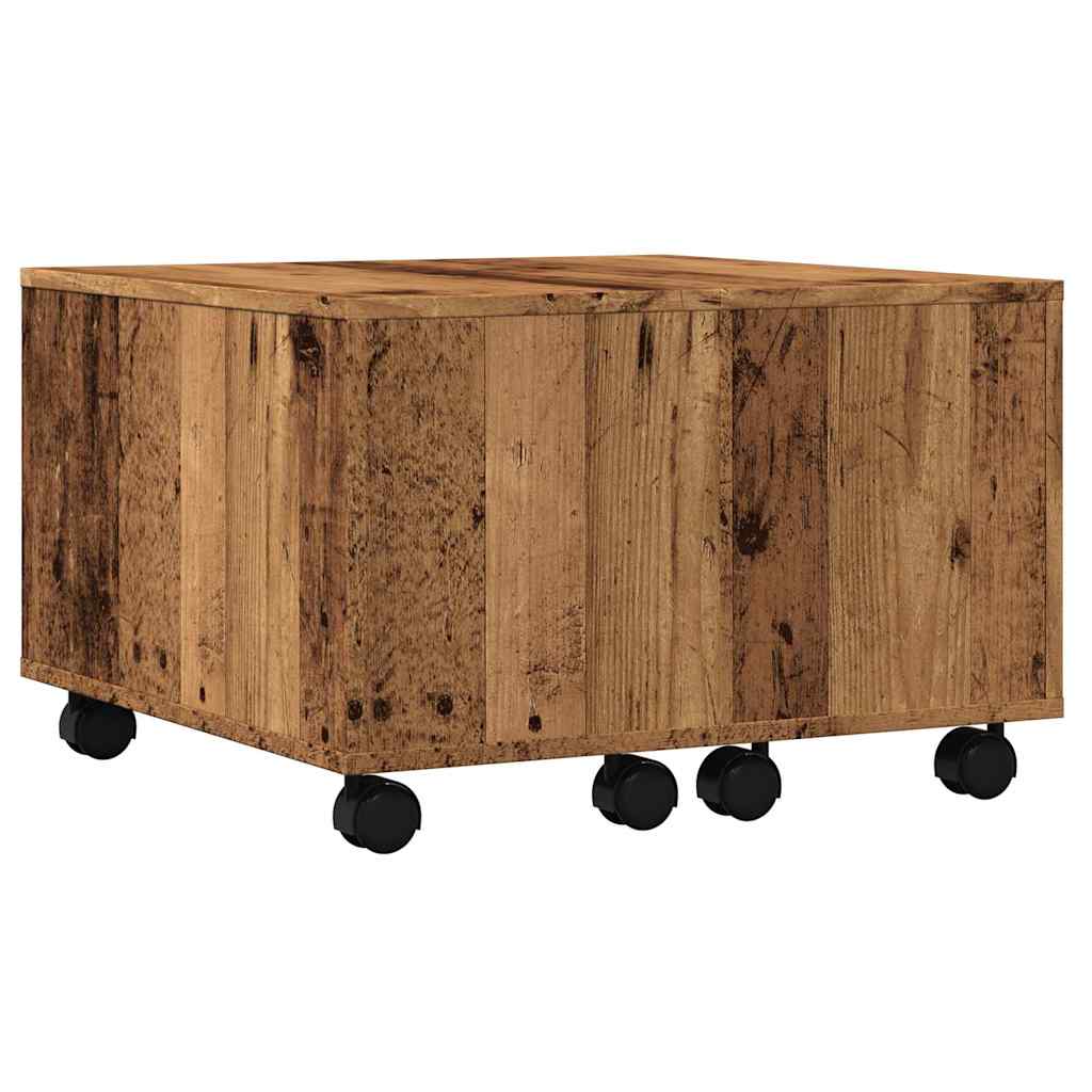 Tavolino da Salotto Legno Antico 60x60x38 cm Legno Multistrato | homemem39