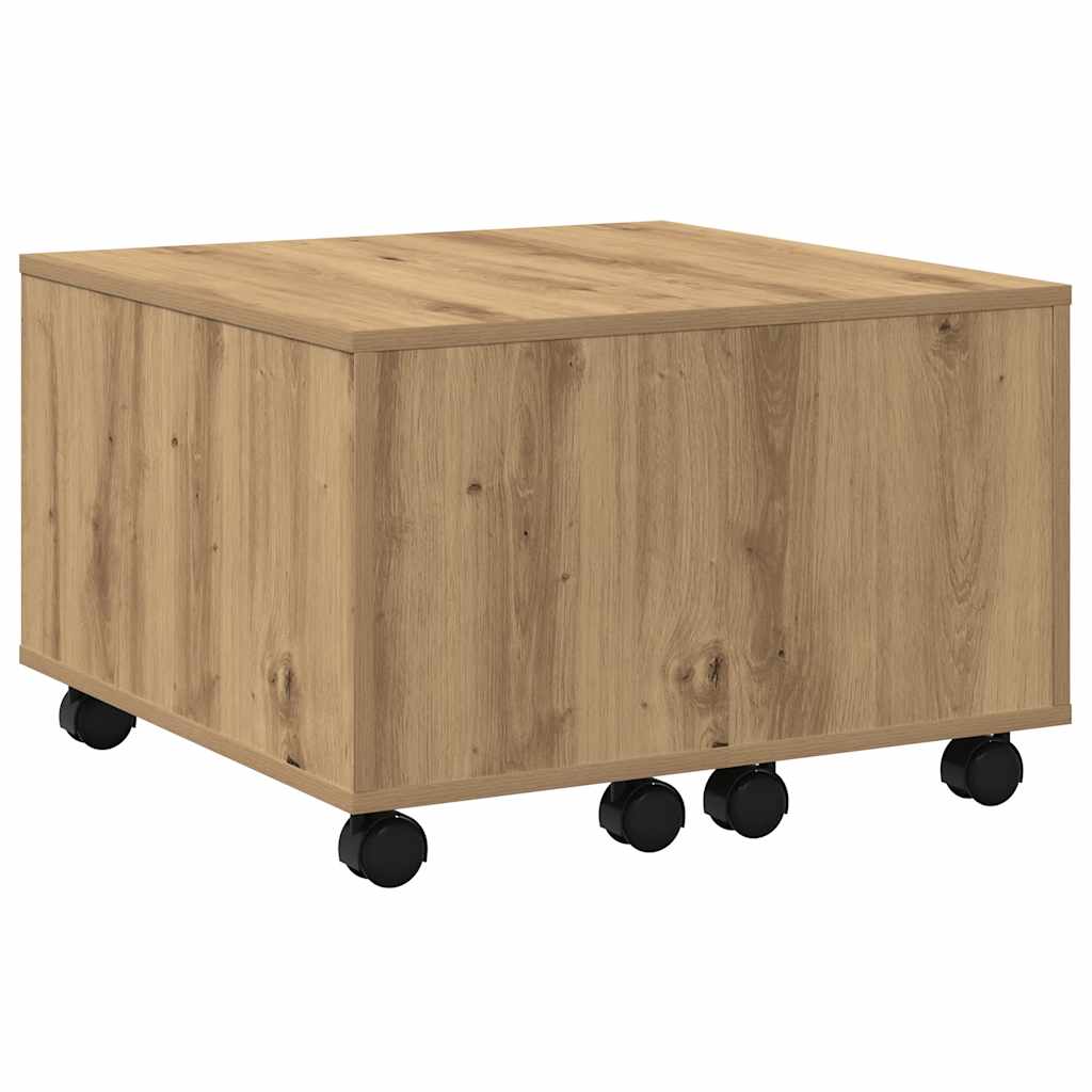 Tavolino Salotto Rovere Artigianale 60x60x38 cm in Truciolato | homemem39