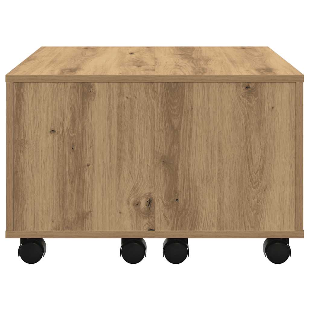 Tavolino Salotto Rovere Artigianale 60x60x38 cm in Truciolato | homemem39