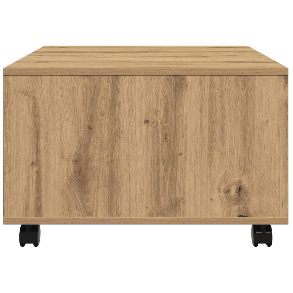Tavolino Salotto Rovere Artigianale 60x60x38 cm in Truciolato | homemem39