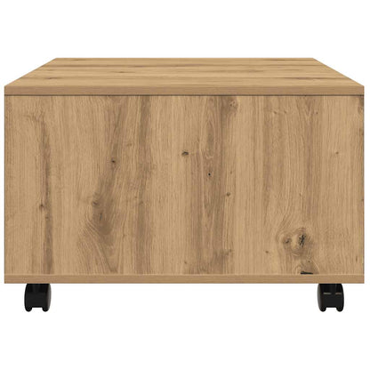 Tavolino Salotto Rovere Artigianale 60x60x38 cm in Truciolato